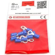 Isoleret ringkabelsko A2553R 1,5-2,5mm2 M5 Blå (10 stk.)