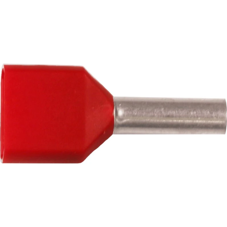 Iso. twin-terminalrør 2x4mm² l18 orange A4-18ETT2