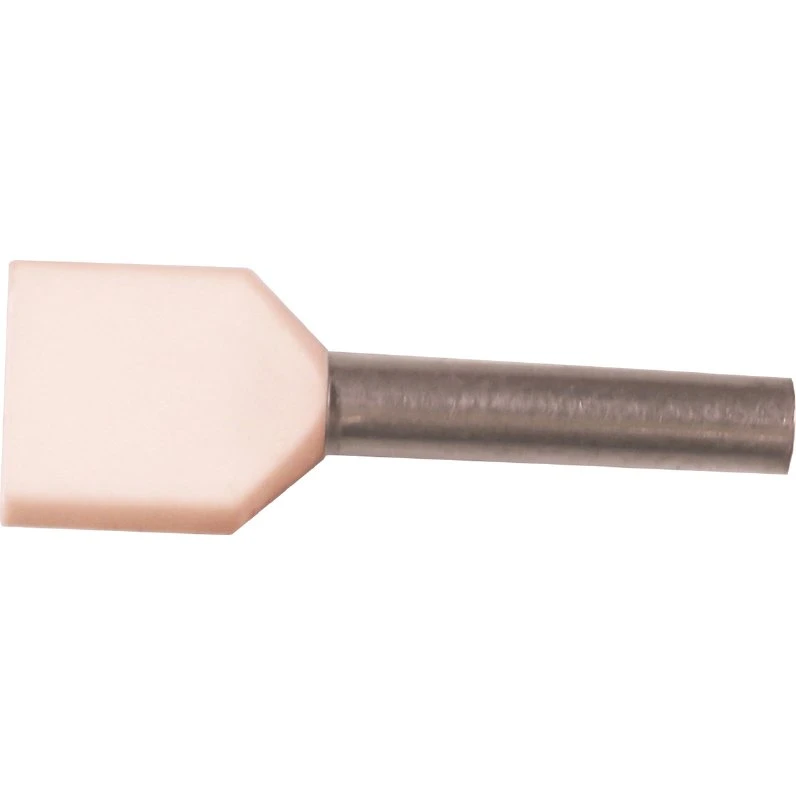 Iso. twin-terminalrør 2x0,75mm² l10 hvid A0,75-10ETW2