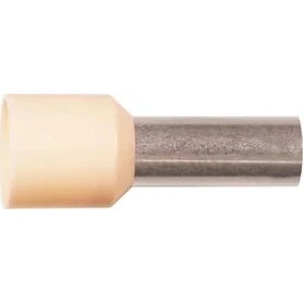ABIKO KA10-18ETW Isoleret Terminalrør 10mm2 Elfenben 18mm
