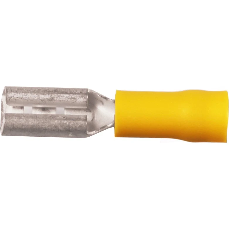 Iso spademuffe 0,1-0,5mm² 2,8x0,5 lysegul A0503FLS5