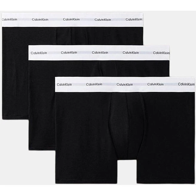 Calvin Klein Boxer Brief 3-pack Black – Cotton Stretch