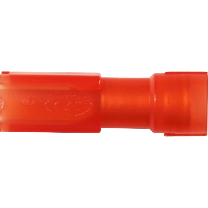Heliso Spademuffe A1503FLSF8 0,5-1,5mm² 2,8x0,8 Rød