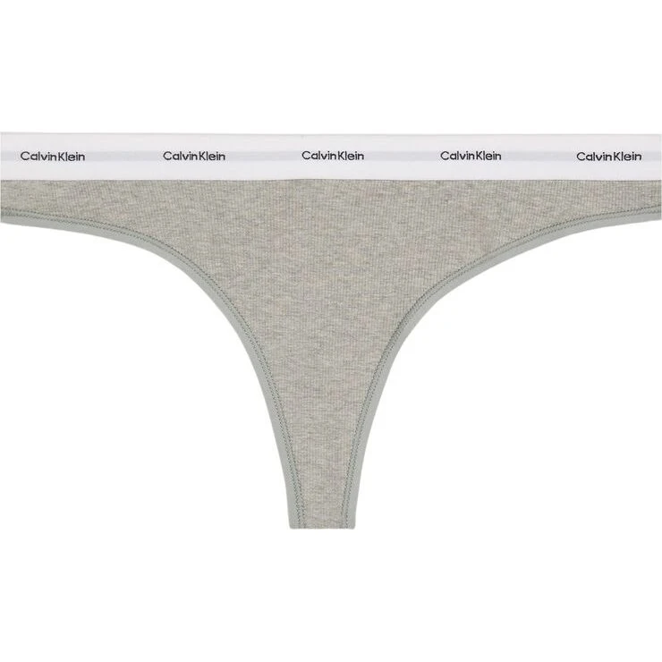 Calvin Klein Ribbet Thong, Grey Heather, L