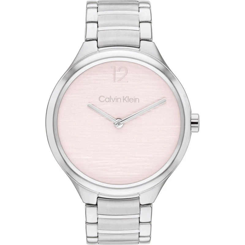Calvin Klein 25100049 Dameur, Sølv/Roseguld, Sølvskive