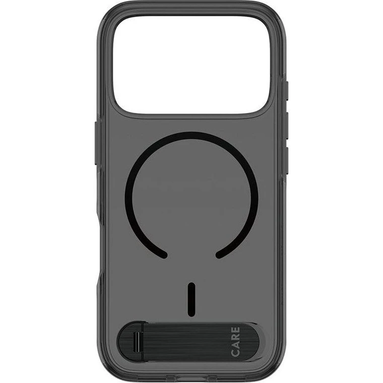 PanzerGlass CARE Kickstand Case til iPhone 18 Pro & 17 Pro - Smokey Black