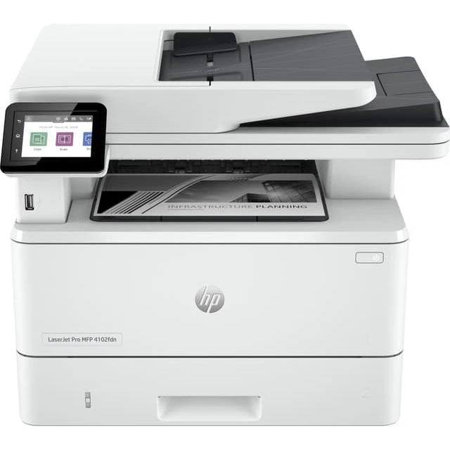 HP LaserJet Pro MFP 4102fdn – mono multifunktionsprinter (A4, fax, netværk)