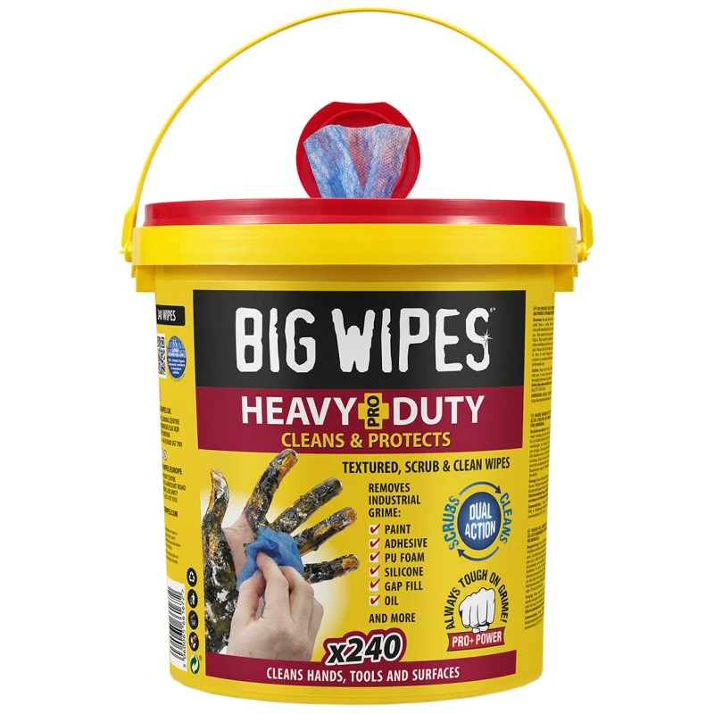 Big Wipes Heavy Duty renseservietter 240 stk. rød