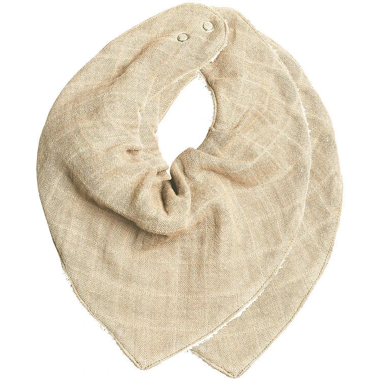 Fabelab Bandana Savlesmække 2-pak – Wheat (Økologisk bomuld)