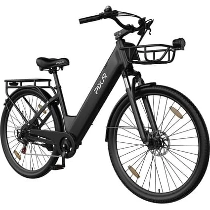 PIXAR C1 Pro Elcykel, 28" City Pendler, Sort, 36V 18Ah Samsung