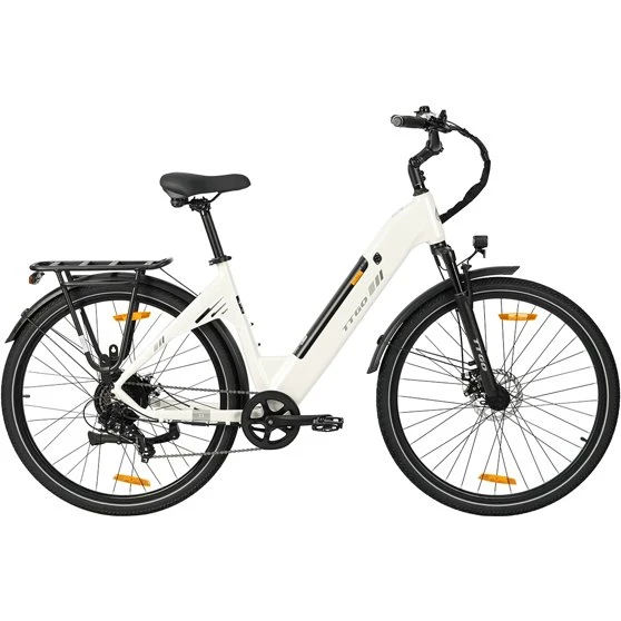 TTGO C3SE El-bycykel, 36V 18Ah, 28” dæk, Hvid