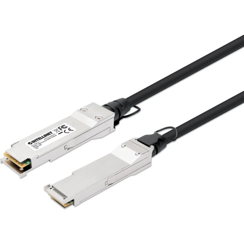 Intellinet 40G QSFP+ DAC Twinax-kabel, 2 m, sort/sølv