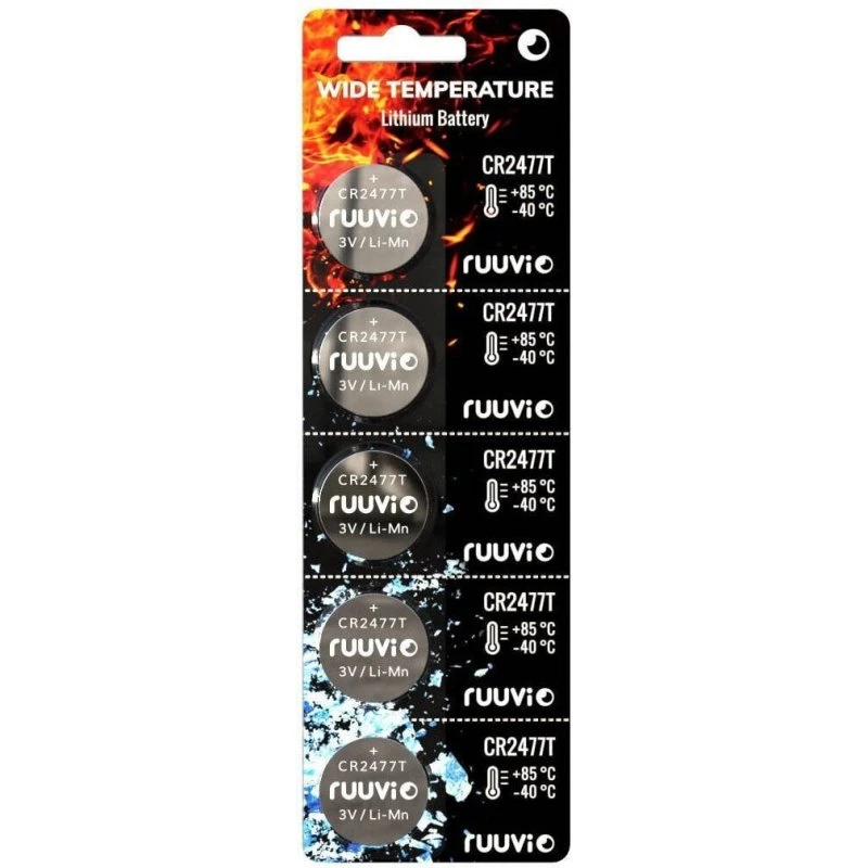 Ruuvi CR2477T batteri, 5 stk.