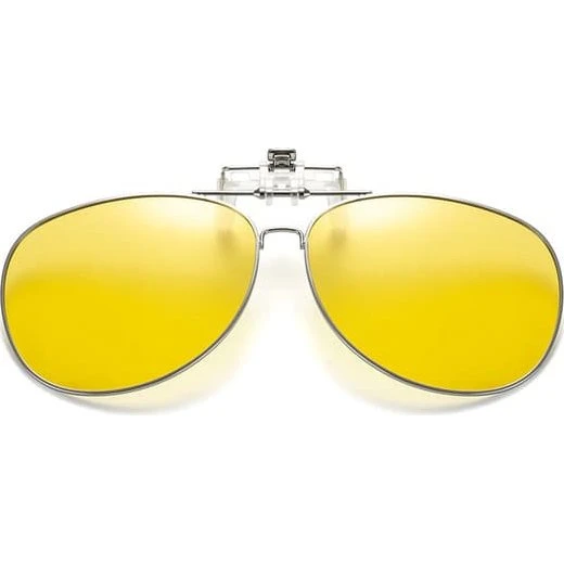 Flip Up Polarized Pilot Clip-On Solbriller i Metal