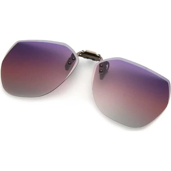 Flip-Up Clip-On Solbriller - Metal Lilla Tint