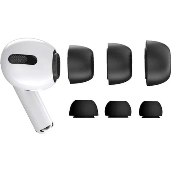 AirPods Pro Silikone Ørepuder - 3-pak, Sort (S, M, L)