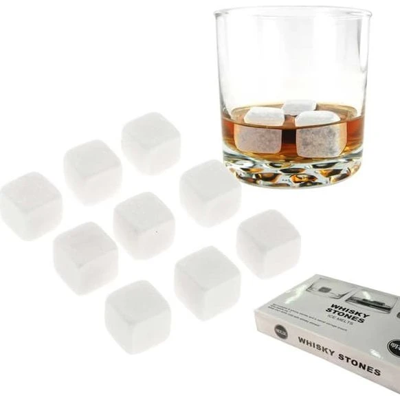9-pack Natursten Whisky Sten - Hvid