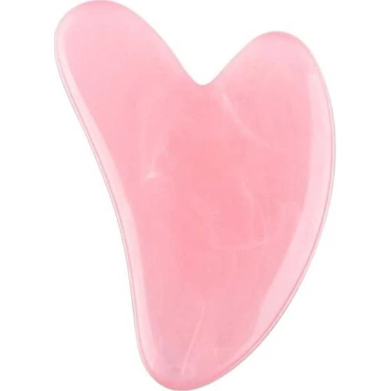 Resin Quartz Gua Sha Face Tool - Rosa, 5.5 x 8.5 cm
