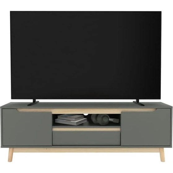ML-design TV-lowboard i mat grøn, 140x40 cm