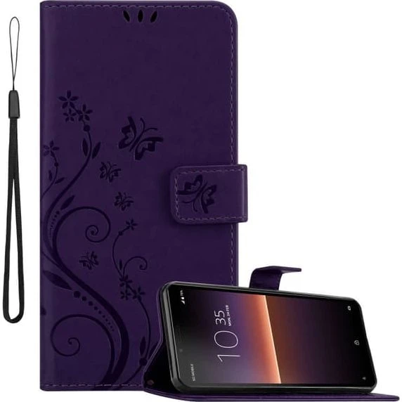 Sony Xperia 10 II Cover med Blomster og Sommerfugle