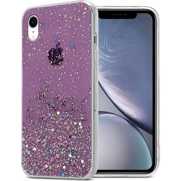 iPhone XR Glitter Etui Case - Tyndt og beskyttende cover