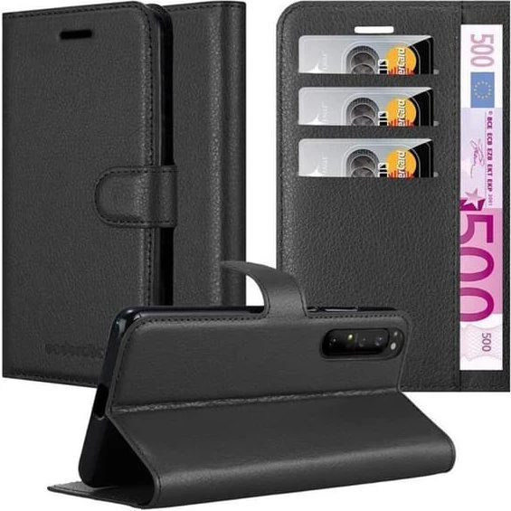 Sony Xperia 1 II Pungetui Cover Case i imiteret læder