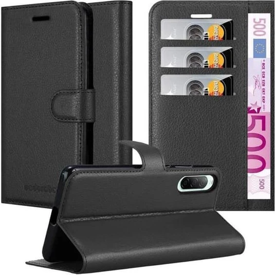 Sony Xperia 10 II Pungetui Cover Case i imiteret læder