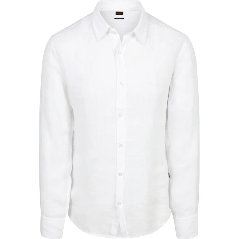 BOSS Relegant Skjorte i hvid linned - XL