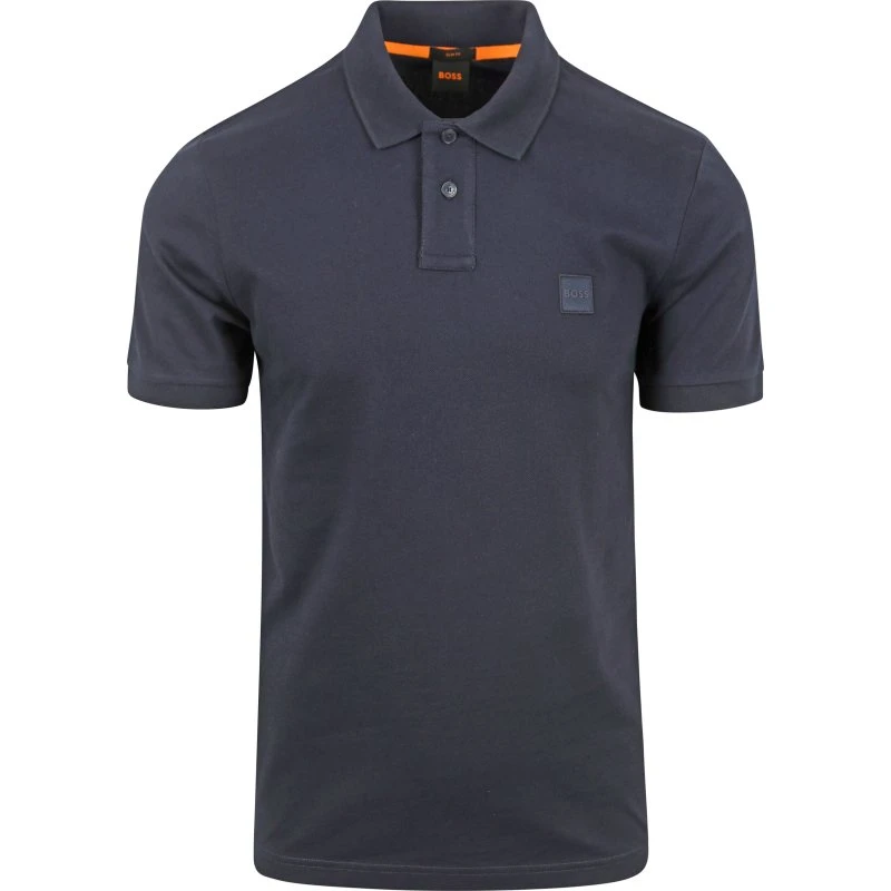 BOSS Passenger Poloshirt i Navy Blå - Slim-Fit - XXL