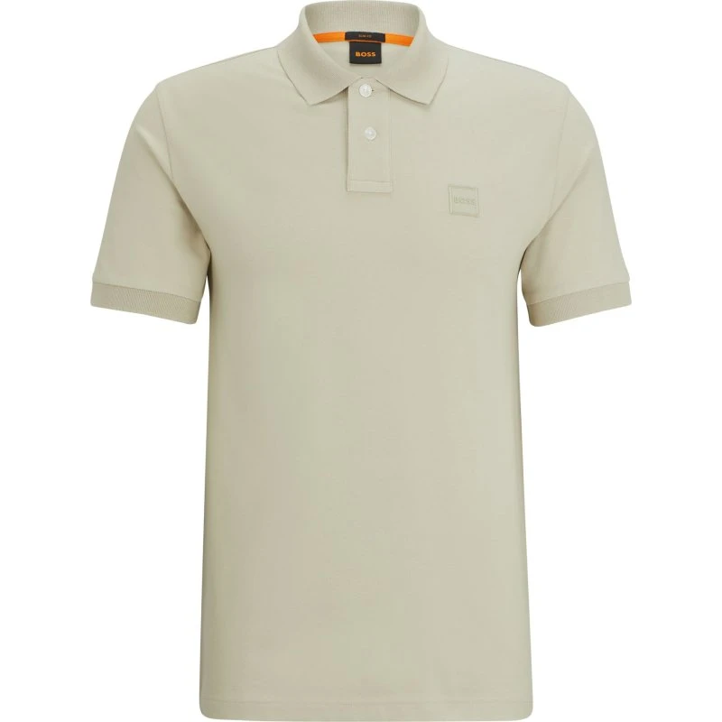 BOSS Passenger Poloshirt i Beige - Slim Fit - XXL