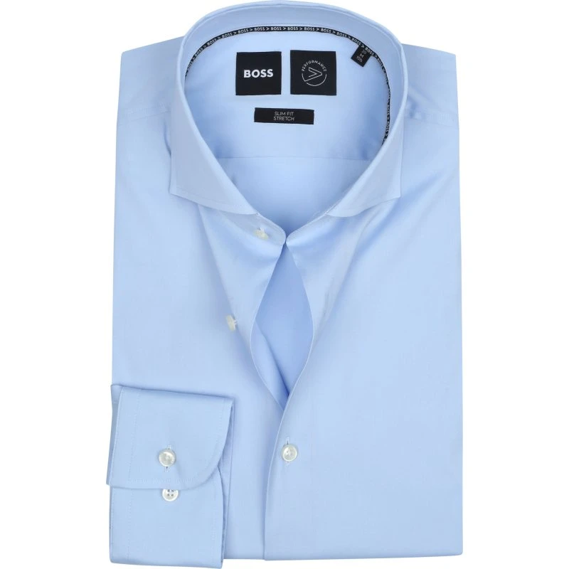 BOSS Hank Skjorte i lyseblå - Slim Fit - Størrelse 38