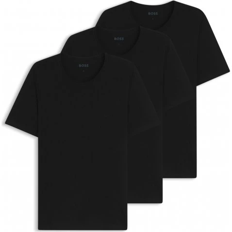 BOSS 3-pak T-shirts i sort til herre - Regular fit