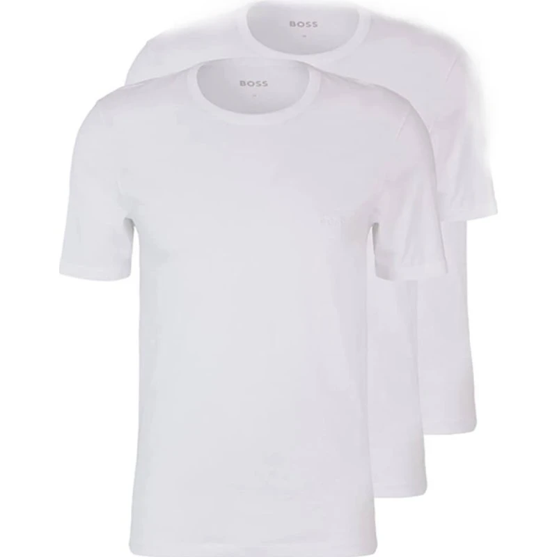Hugo Boss 2-pak T-shirts i hvid, størrelse Small