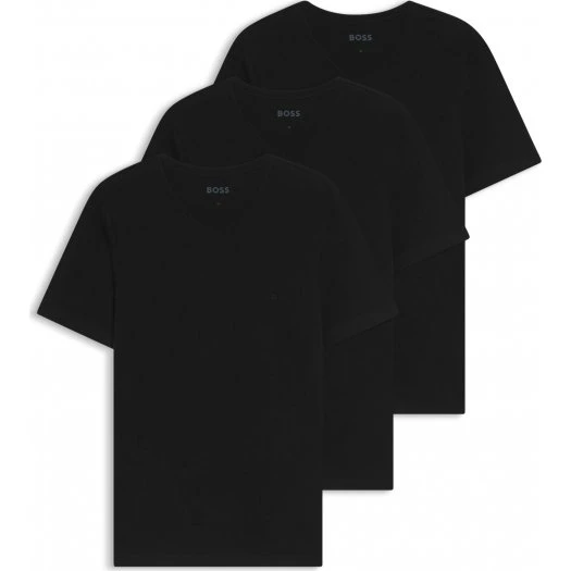 BOSS 3-pak T-shirts med V-hals i sort til herre