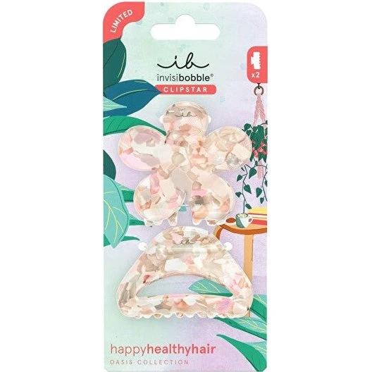 Invisibobble Clipstar Oasis Refreshed Bloom M Hårspænder (2 stk.)