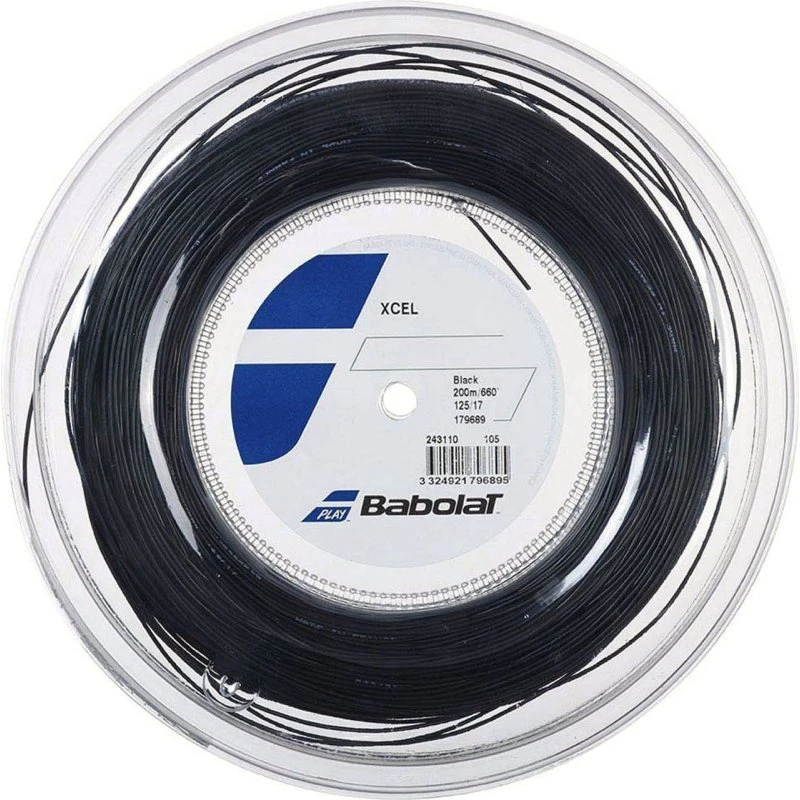 Babolat Xcel 1.25 200 m rulle - Sort
