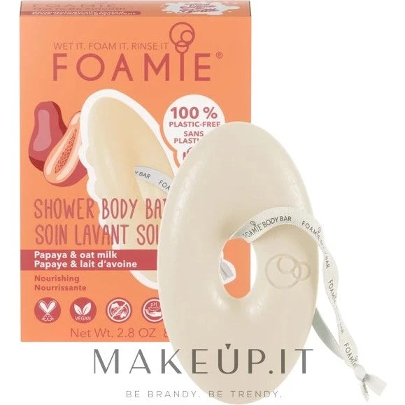 Foamie 2 i 1 Body Bar Havre til Be Smooth - 80 g