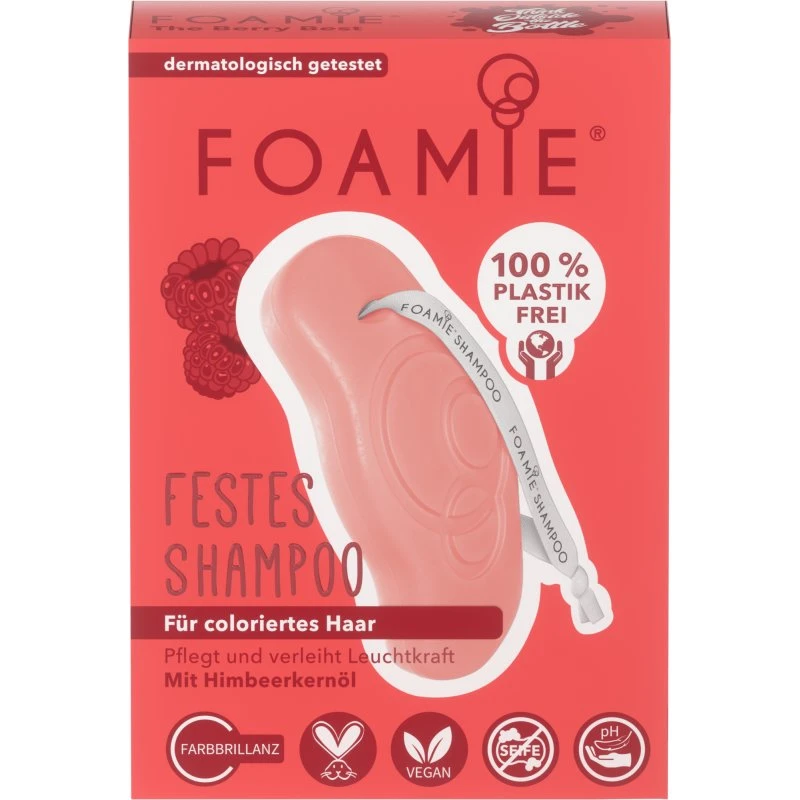 Foamie Berry Best Solid Shampoo til farvebeskyttelse, 80g