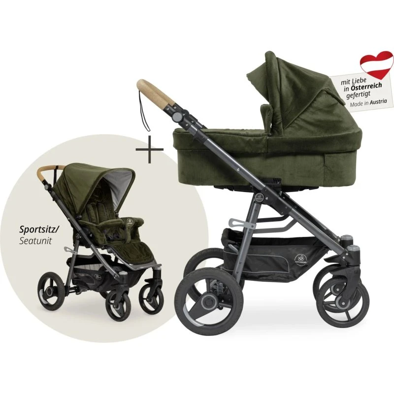 Naturkind Lux Evo Kombivogn - Oliv