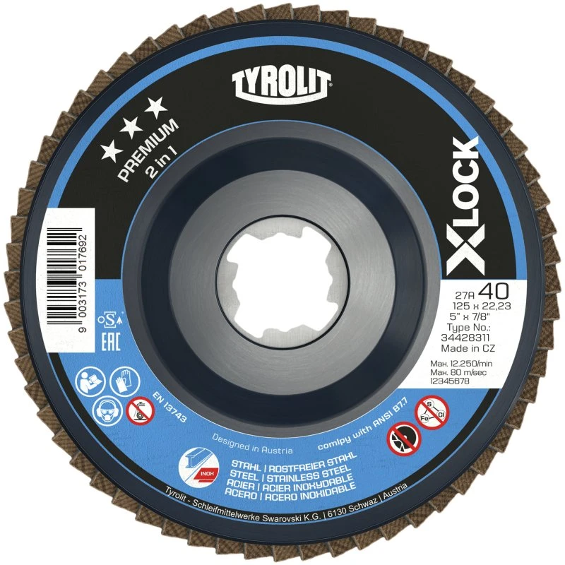 Tyrolit Lamelskive Premium 28SLN ø115 XL ZA60Q-B X-LOCK