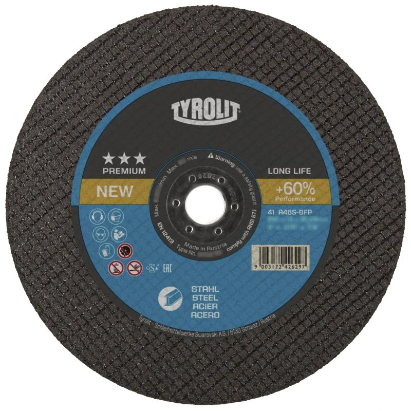 Tyrolit Premium 41F Skæreskive ø178 x 1,6 mm A46S-BFP