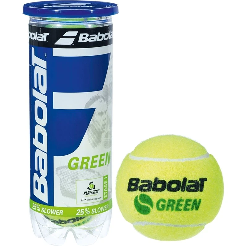 Babolat Green Stage 1 – rør med 3 bolde