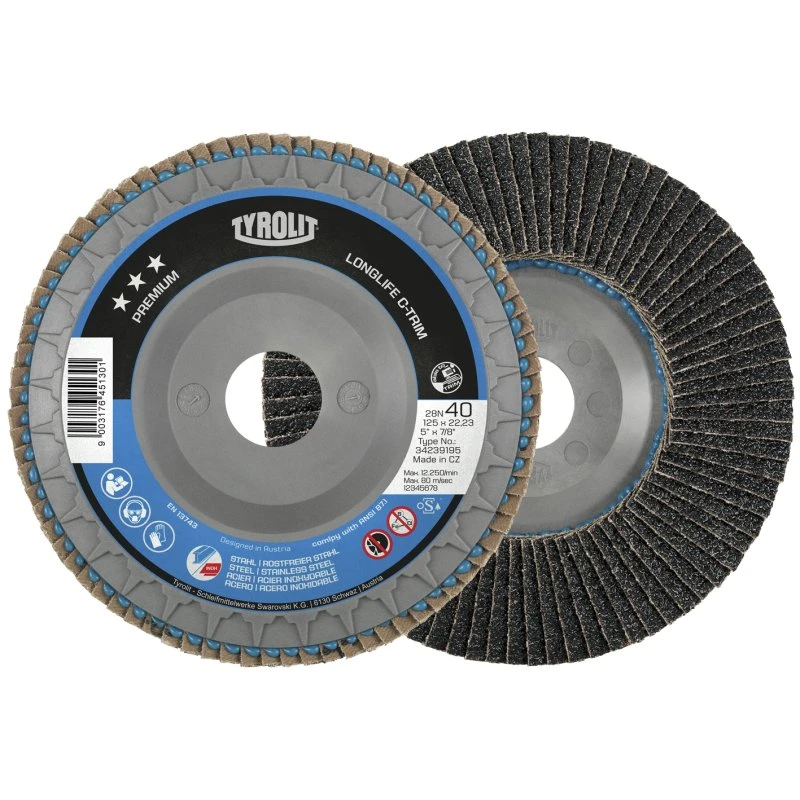 Tyrolit Premium C-Trim Lamelskive 125x22,23 ZA120-B
