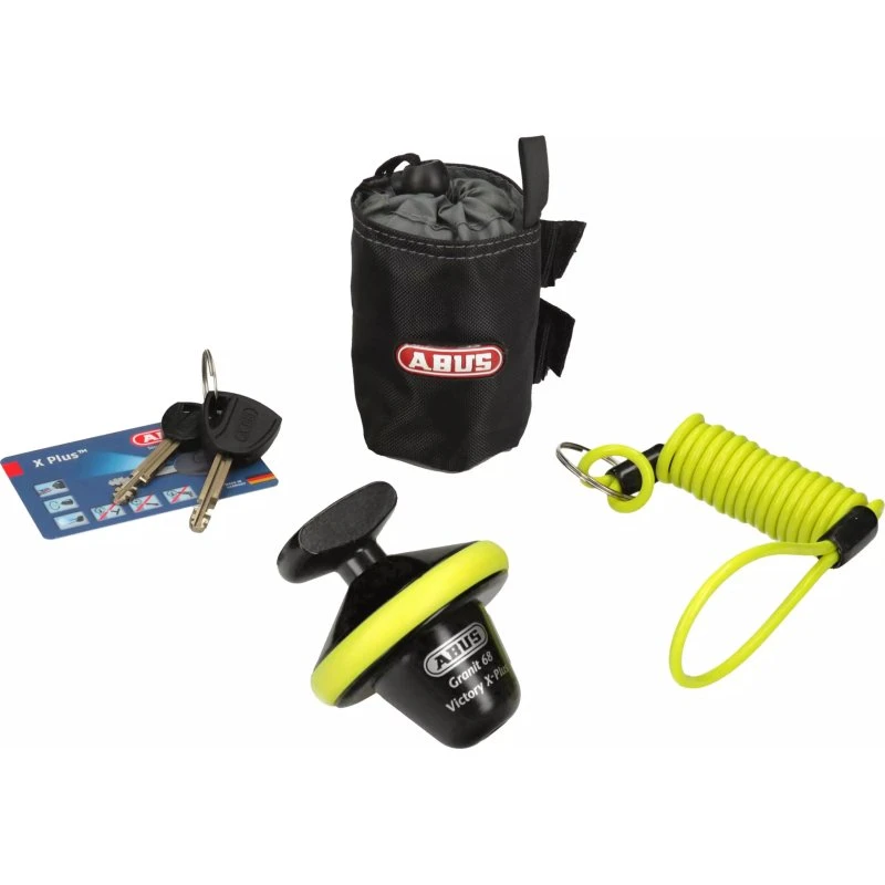 ABUS GRANIT Victory X-Plus 68 gul bremseskivelås (halv)