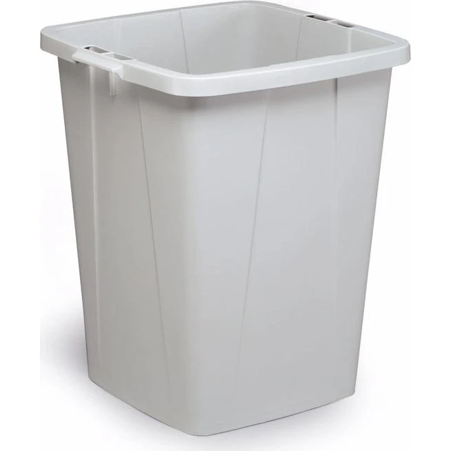 Durable Durabin Affaldsspand 90L Grå Firkantet