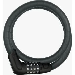 ABUS Tresorflex 6615C Steel-O-Flex kabellås 120 cm, sort m. holder