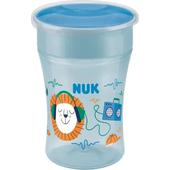 NUK Magic Cup spildfri drikkekop - Blå (8+m)