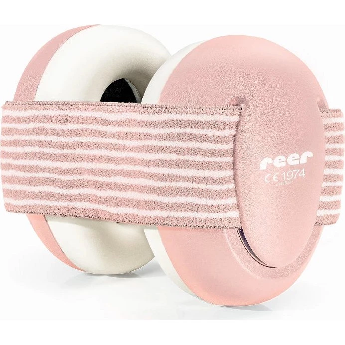 Babyhøreværn Lyserød – Justerbart, Blødt Pandebånd