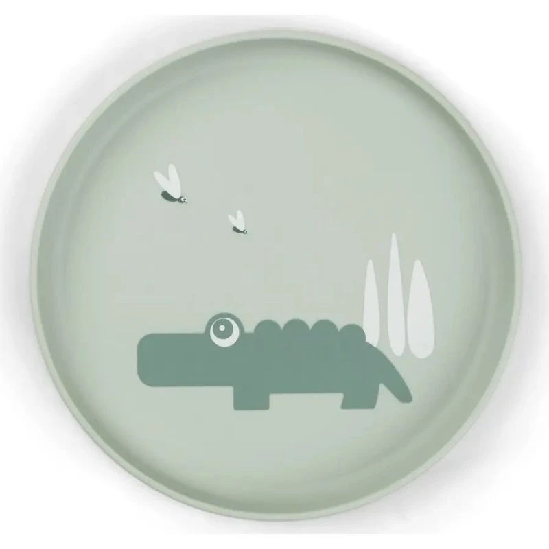 Done By Deer Foodie tallerken Croco – Grøn