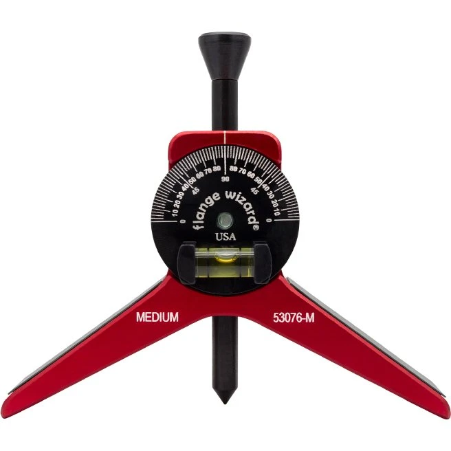 Flange Wizard Centerhoved til 6"+ rør med magnet og libelle